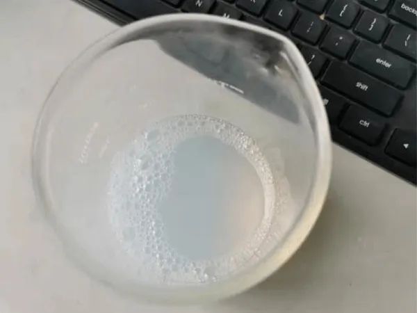 Antes de la emulsificación